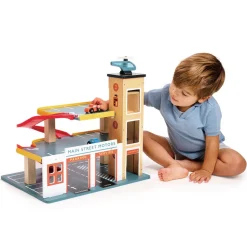 Multi-Level Garage Playset with Lift