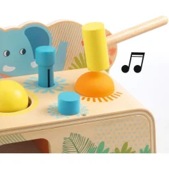 Multi Tap Hammer Wooden Toy