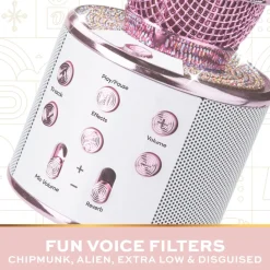 Musical Microphone Rhinestone Bluetooth Broadcaster