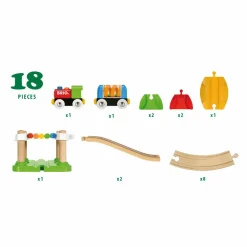 My First Railway Beginner Pack Wooden Toy Train Set