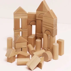 Natural Wood Building Blocks