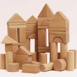 Natural Wood Building Blocks