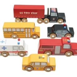 New York Wood Toy Car Set - 7 Piece