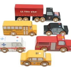 New York Wood Toy Car Set - 7 Piece
