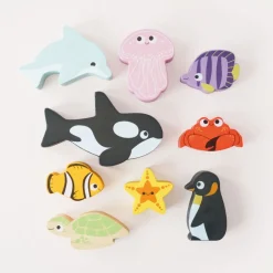Ocean Life Stacking Animals & Bag