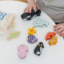 Ocean Life Stacking Animals & Bag