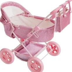 Olivia's Little World Baby Doll Bassinet Pram with Cover
