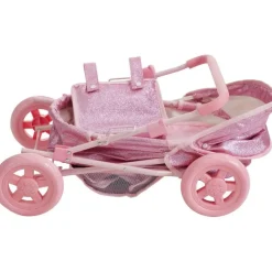 Olivia's Little World Baby Doll Bassinet Pram with Cover