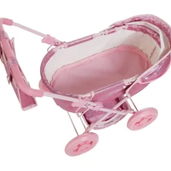 Olivia's Little World Baby Doll Bassinet Pram with Cover