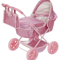 Olivia's Little World Baby Doll Bassinet Pram with Cover