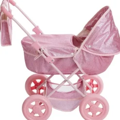 Olivia's Little World Baby Doll Bassinet Pram with Cover
