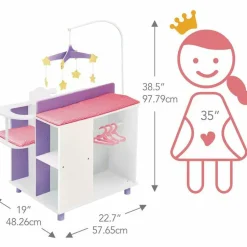 Olivia's Little World - Little Princess Baby Doll Changing Station with Storage