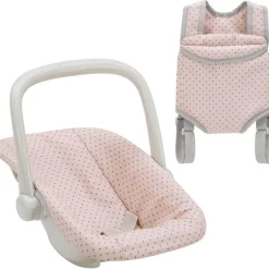 Olivia's Little World Polka Dot Princess Baby Doll Carrier & Car Seat Set