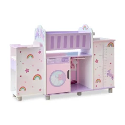 Olivia's Little World Wood Doll Nursery with Cradle, Sink & Closet