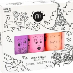 Paris Neon Nail Polish 3 Pack for Kids