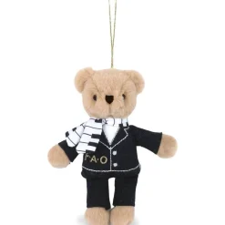 Piano Bear Boy Plush Ornament