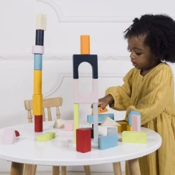 60 Piece Colourful Building Blocks