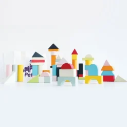 60 Piece Colourful Building Blocks