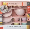 9-Piece Hand-Glazed Ceramic Tea Party Set