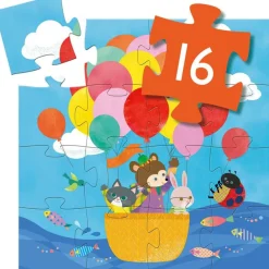 16-Piece Hot Air Balloon Jigsaw Puzzle