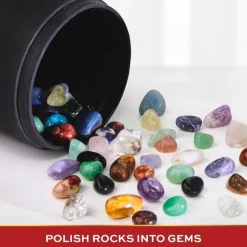 22 Piece Professional Rock Tumbler with Clay & Gemstones