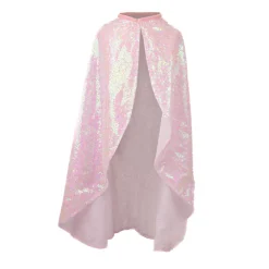 Pink Sequins Twirl Cape - Size 4-6 Years