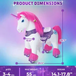 Pink Unicorn Model Y Ride on Toy - 3-4 Years