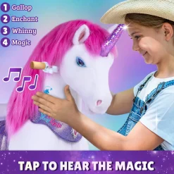 Pink Unicorn Model Y Ride on Toy - 4-7 Years