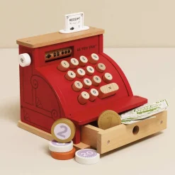 Play Wooden Cash Register & Money