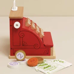 Play Wooden Cash Register & Money