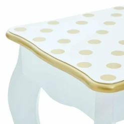 Polka Dot Gisele Play Vanity Set - White/Gold