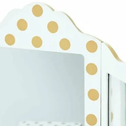 Polka Dot Gisele Play Vanity Set - White/Gold