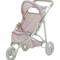 Polka Dots Princess Baby Doll Jogging Stroller - Pink