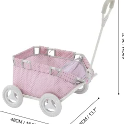 Polka Dots Princess Baby Doll Wagon