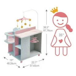 Polka Dots Princess Baby Doll Changing Station