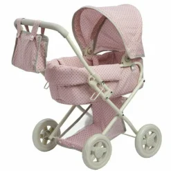 Polka Dots Princess Deluxe Baby Doll Stroller - Pink