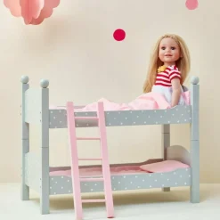 Polka Dots Princess Double Bunk Bed for 18