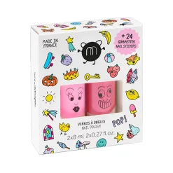 Pop Nail Polish & Stickers Set