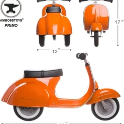 Primo Classic Ride-On Scooter - Orange