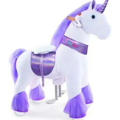 Purple Model U Ride-On Unicorn - 7+ Years