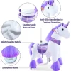 Purple Model U Ride-On Unicorn- 3-4 Years