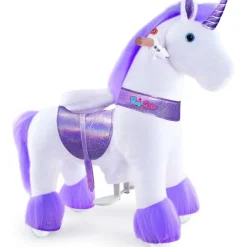 Purple Model U Ride-On Unicorn- 3-4 Years
