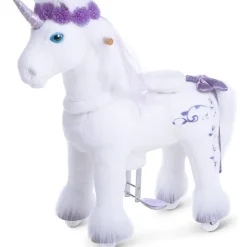 Purple Model X Ride-On Unicorn - 4-7 Years