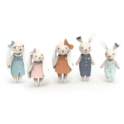 Rabbit Family Doll Set
