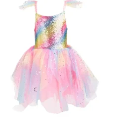 Rainbow Fairy Dress & Wings - Size 3-4