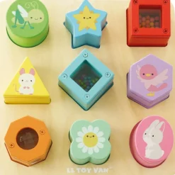 Rainbow Sensory Shape Sorter - 10 Pieces