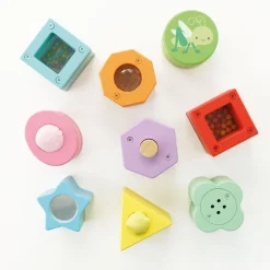 Rainbow Sensory Shape Sorter - 10 Pieces