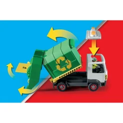 Recycling Truck with Accessories and 2 Figures