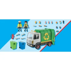 Recycling Truck with Accessories and 2 Figures