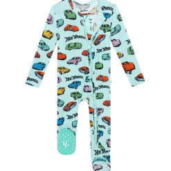 Retro Hot Wheels - Footie Zippered One Piece